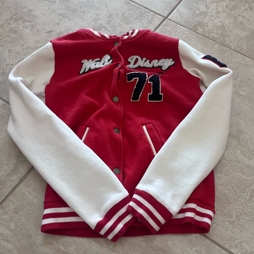 Disney Red and White Varsity Jacket